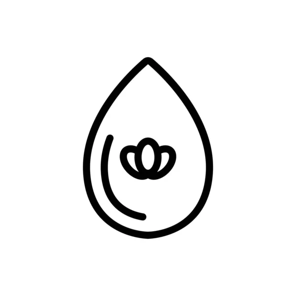 Lavendelolja ikon vektor. Isolerad kontur symbol illustration — Stock vektor