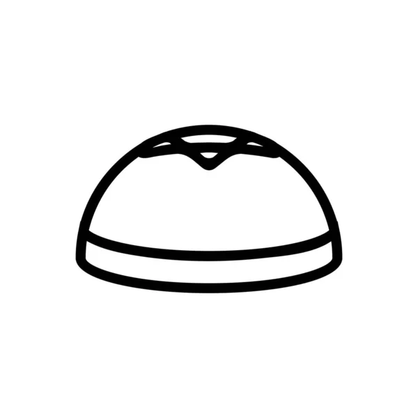 Vettore icona cappello ebreo. Illustrazione del simbolo del contorno isolato — Vettoriale Stock