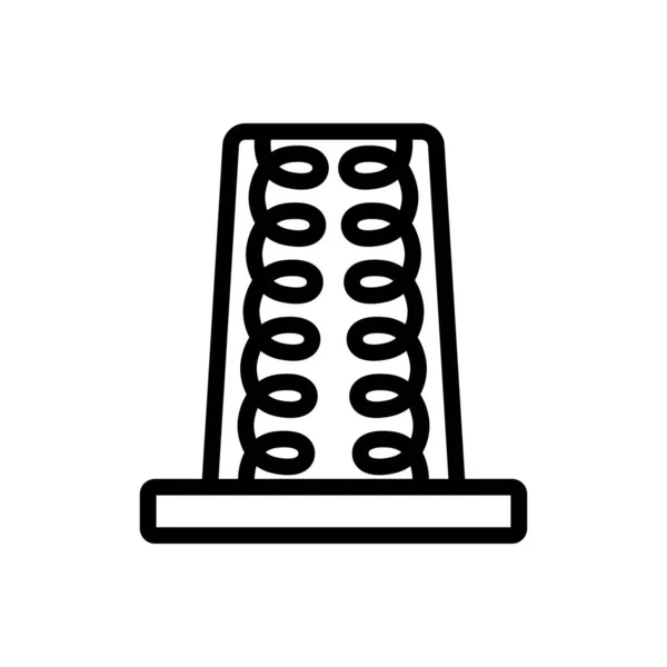 Vetor de ícone de ar aquecedor de casa. Isolado contorno símbolo ilustração — Vetor de Stock