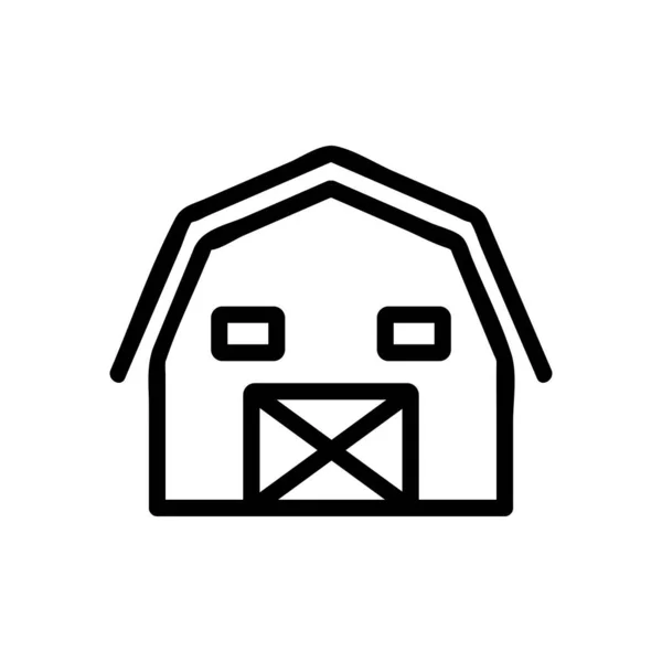Vector ícone da quinta. Isolado contorno símbolo ilustração — Vetor de Stock