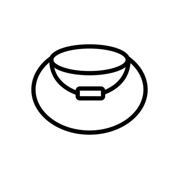 Kazan sihirbazı ikon vektörü. İzole edilmiş kontür sembolü gösterimi — Stok Vektör