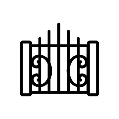 Demirci çiti ikon vektörü. İzole edilmiş kontür sembolü gösterimi