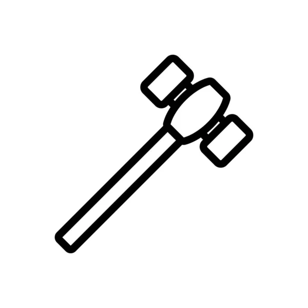 Smed hammare ikon vektor. Isolerad kontur symbol illustration — Stock vektor