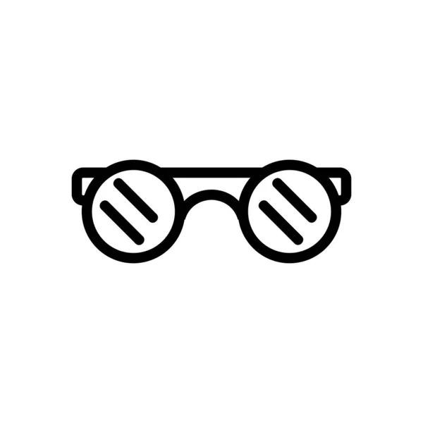 Γυαλιά σιδερά διάνυσμα εικονίδιο. Μεμονωμένη απεικόνιση συμβόλων περιγράμματος — Διανυσματικό Αρχείο