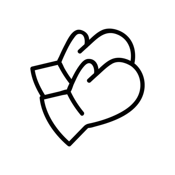 Demirci eldiveni ikon vektörü. İzole edilmiş kontür sembolü gösterimi — Stok Vektör