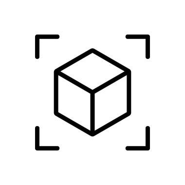 Tarayıcı ikon vektörünün konusu. İzole edilmiş kontür sembolü gösterimi