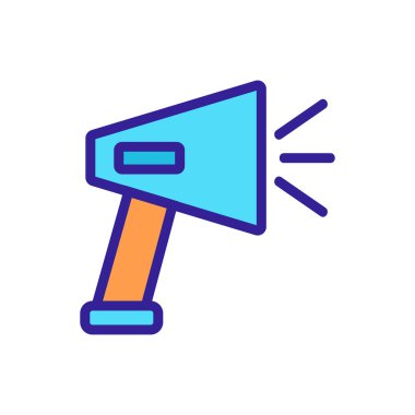 Tarayıcı simgesi vektörü. İzole edilmiş kontür sembolü gösterimi