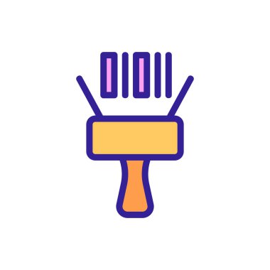 Tarayıcı simgesi vektörü. İzole edilmiş kontür sembolü gösterimi