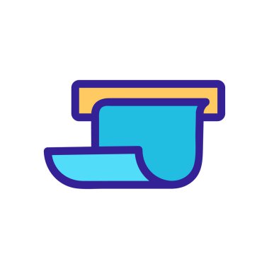 fatura dolar ikon vektörü. İzole edilmiş kontür sembolü gösterimi