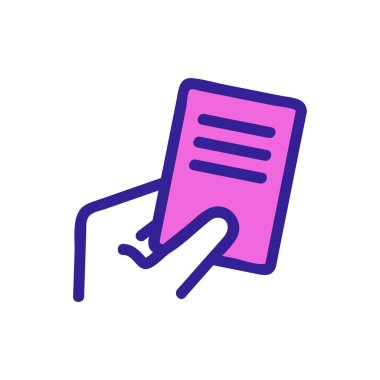 fatura dolar ikon vektörü. İzole edilmiş kontür sembolü gösterimi