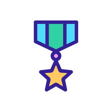 Süper Kahraman Simge Vektörü. İzole edilmiş kontür sembolü gösterimi