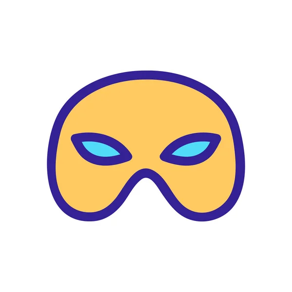 Super Hero Masque Icône vecteur. Illustration de symbole de contour isolé — Image vectorielle