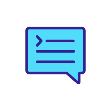 Kod programlama simgesi vektörü. İzole edilmiş kontür sembolü gösterimi