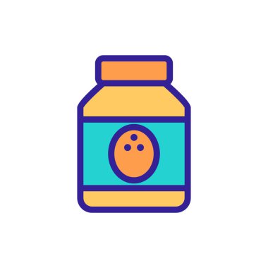 Hindistan cevizi sütü ikonu vektörü. İzole edilmiş kontür sembolü gösterimi