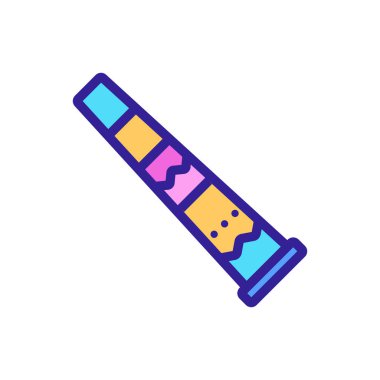 Akort simgesi bir vektördür. İzole edilmiş kontür sembolü gösterimi