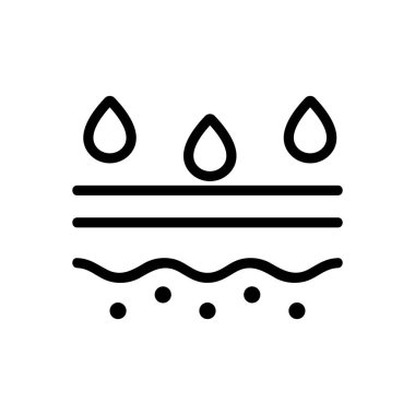 Cilt bakım ikonu vektörü. İzole edilmiş kontür sembolü gösterimi