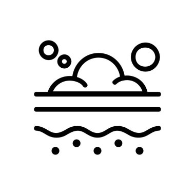 Cilt bakım ikonu vektörü. İzole edilmiş kontür sembolü gösterimi