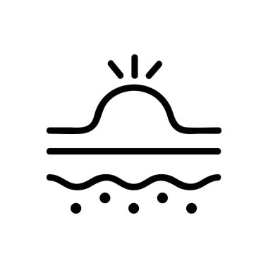 Cilt bakım ikonu vektörü. İzole edilmiş kontür sembolü gösterimi