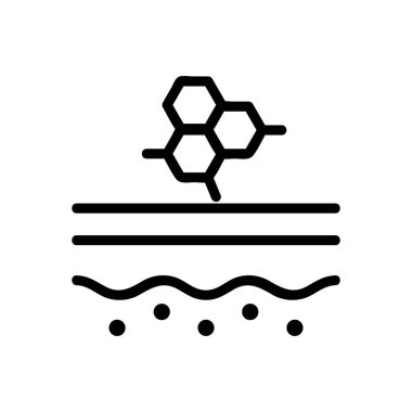 Cilt bakım ikonu vektörü. İzole edilmiş kontür sembolü gösterimi