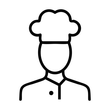 İkon vektörünü pişirin. İzole edilmiş kontür sembolü gösterimi