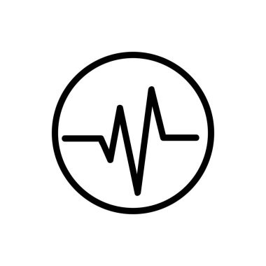 Heyelan Simgesi vektörü. İzole edilmiş kontür sembolü gösterimi