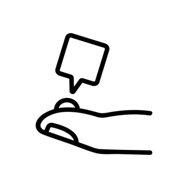 Hastane kan ikonu vektörü. İzole edilmiş kontür sembolü gösterimi