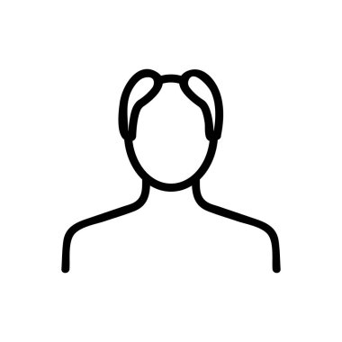 Kellik ikonu vektörü. İzole edilmiş kontür sembolü gösterimi