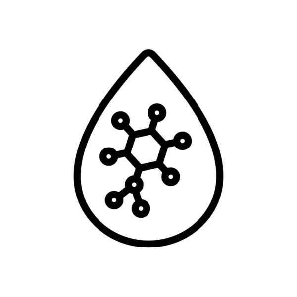 Vetor de ícone de sangue hospitalar. Isolado contorno símbolo ilustração —  Vetores de Stock