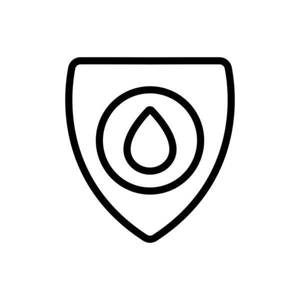 Ikonvektor för sjukhusblod. Isolerad kontur symbol illustration — Stock vektor