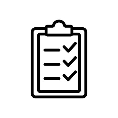 Sınav akademisi ikon vektörü. İzole edilmiş kontür sembolü gösterimi