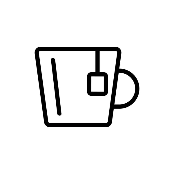 Vetor ícone de mel de chá. Isolado contorno símbolo ilustração —  Vetores de Stock