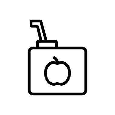 Bebek mutfağı ikonu yemek bir vektördür. İzole edilmiş kontür sembolü gösterimi