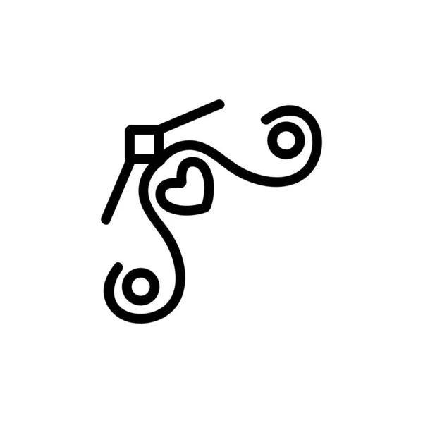 Marco de la esquina del borde es el icono del vector. Ilustración del símbolo de contorno aislado — Vector de stock