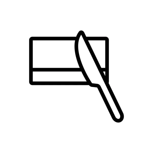 Máslo je vektor ikon másla. Izolovaný obrysový symbol ilustrace — Stockový vektor