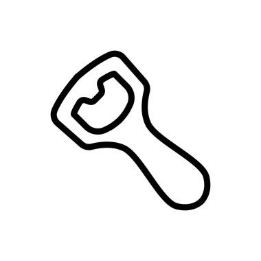 Bottle opener Icon vector. Isolated contour symbol illustration