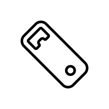Bottle opener Icon vector. Isolated contour symbol illustration