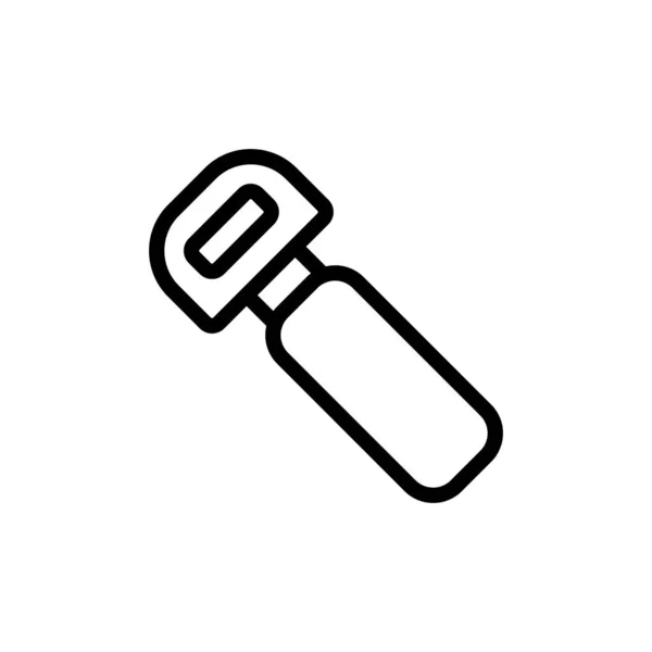 Bottle opener Icon vector. Isolated contour symbol illustration — Stockový vektor