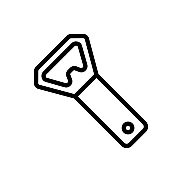 Bottle opener Icon vector. Isolated contour symbol illustration — 스톡 벡터