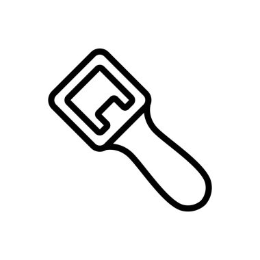 Bottle opener Icon vector. Isolated contour symbol illustration