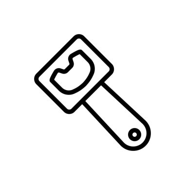 Bottle opener Icon vector. Isolated contour symbol illustration