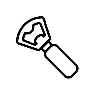 Bottle opener Icon vector. Isolated contour symbol illustration