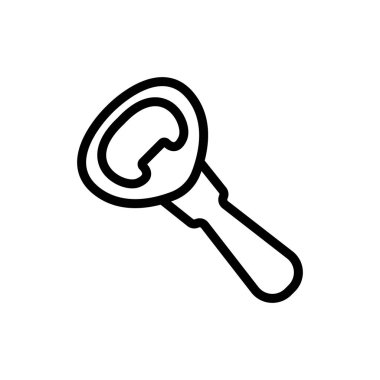 Bottle opener Icon vector. Isolated contour symbol illustration