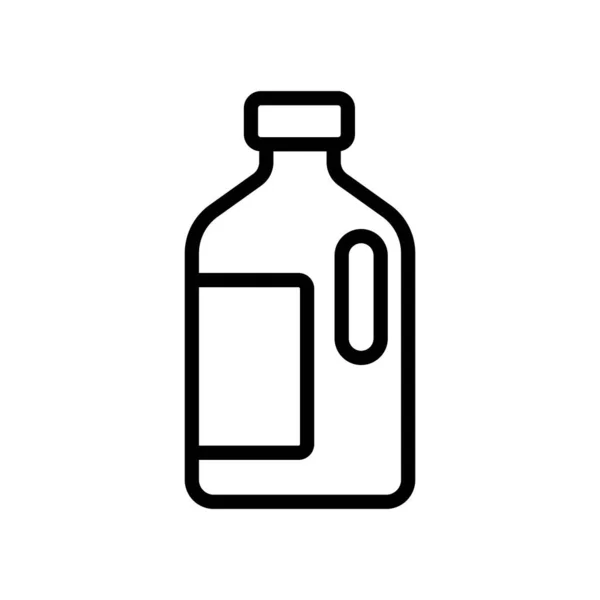 Icône de lait vecteur. Illustration de symbole de contour isolé — Image vectorielle