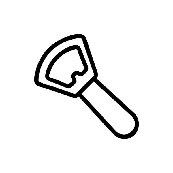 Bottle opener Icon vector. Isolated contour symbol illustration — 스톡 벡터