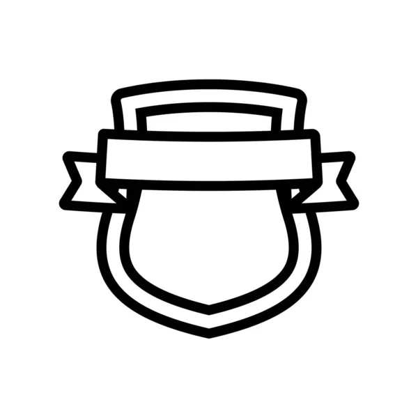 Stary herb jest wektorem ikony. Ilustracja izolowanego symbolu konturu — Wektor stockowy