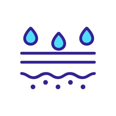 Cilt bakım ikonu vektörü. İzole edilmiş kontür sembolü gösterimi