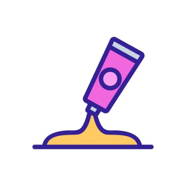 Cilt bakım ikonu vektörü. İzole edilmiş kontür sembolü gösterimi