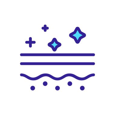 Cilt bakım ikonu vektörü. İzole edilmiş kontür sembolü gösterimi