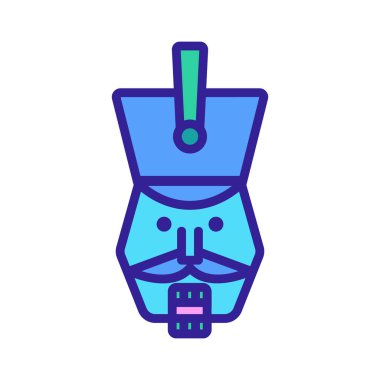 fındıkkıran ikon vektörü. İzole edilmiş kontür sembolü gösterimi