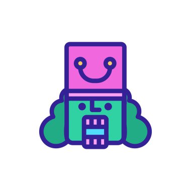 fındıkkıran ikon vektörü. İzole edilmiş kontür sembolü gösterimi